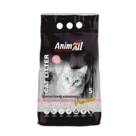 AnimAll Наповнювач бентонітовий білий з ароматом дитячої присипки 5 л