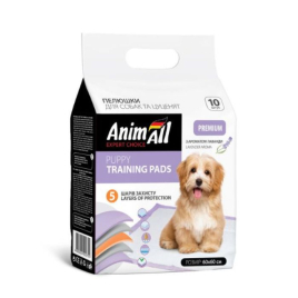 AnimAll Пелюшки з ароматом лаванди для цуценят і дорослих собак, 60 х 60 см, 10 шт