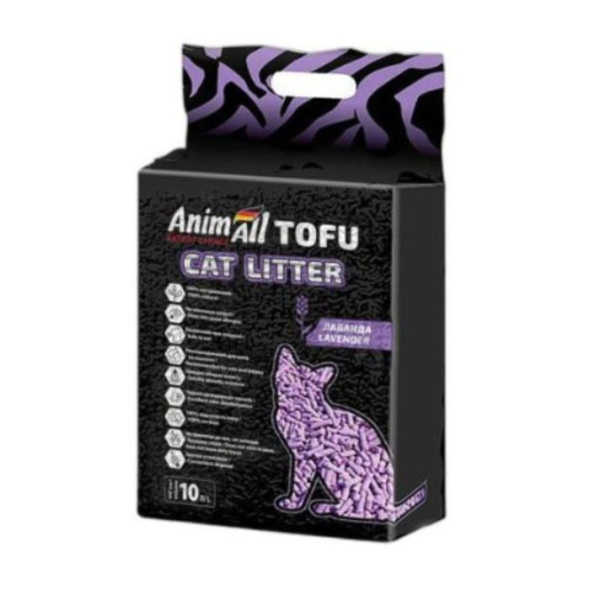 AnimAll Tofu Наповнювач соєвий з ароматом лаванди 10 л