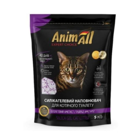AnimAll "Фіолетовий аметист" Наповнювач силікагелевий 5 л