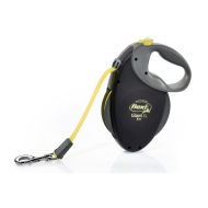 Flexi Giant Neon XL Повідець-рулетка для собак вагою понад 50 кг, стрічка, 8 м, жовта