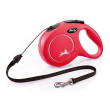 Flexi New Classic M Повідець-рулетка для собак до 20 кг, трос, 8 м, червона