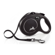 Flexi New Classic L Повідець-рулетка для собак до 50 кг,  стрічка, 5 м, чорна