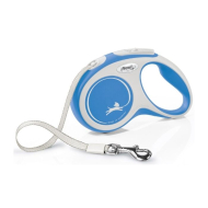 Flexi New Comfort M Повідець-рулетка для собак до 25 кг, стрічка, 5 м, синя