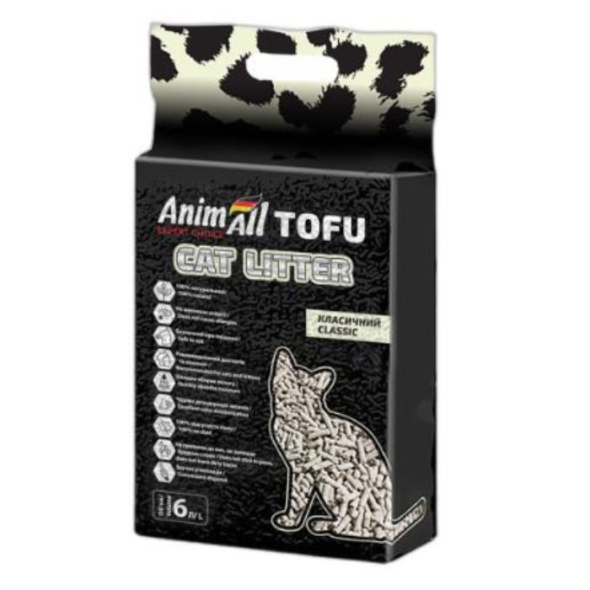 AnimAll Tofu Наповнювач соєвий без аромату 6 л