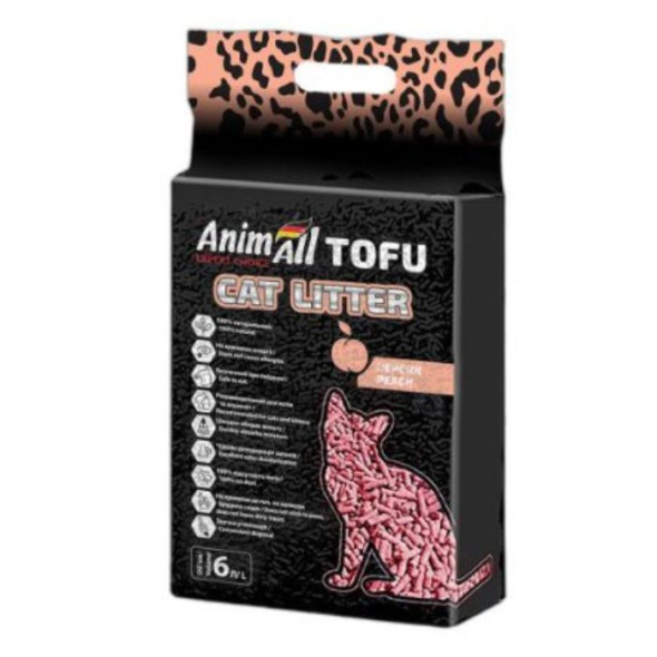 AnimAll Tofu Наповнювач соєвий з ароматом персика 6л