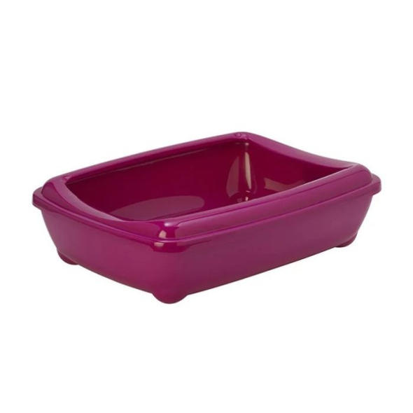 Moderna Arist-O-Tray Jumbo Туалет з бортиком для котів, рожевий