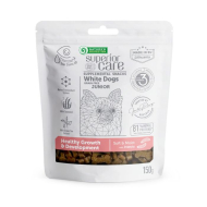 Nature's Protection Superior Care White Dogs Growth and Development Беззернові ласощі для юніорів із білим забарвленням з протеїном комах, 150 г