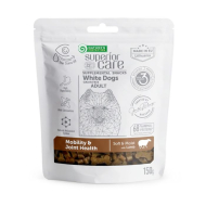 Nature's Protection Superior Care White Dogs Mobility &amp; Joint Health Беззернові ласощі для дорослих собак із білим забарвленням з ягнятиною, 150 г