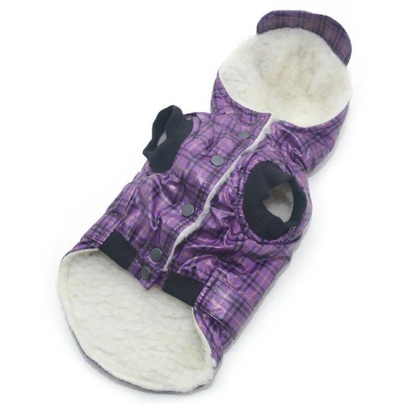 Matys жилет для собак Шанс №2 з капюшоном, фіолетовий, розмір 35 х 54 см - 2