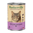 Baskerville Ente und Truthahn Вологий корм для котів качка з індичкою, 400 г