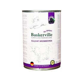 Baskerville Kalb Mit Brombeeren Вологий корм для цуценят телятина з ожиною, 400 г