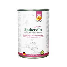 Baskerville Holistic Wildschwein und Ente Mit Kurbis Вологий корм для собак кабан і качка з гарбузом, 400 г