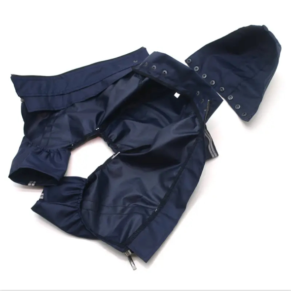 Matys дощовик для собак Вояж №2, синій, розмір 35 х 54 см - 2