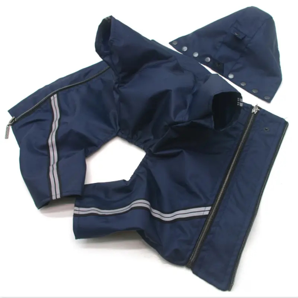 Matys дощовик для собак Вояж №2, синій, розмір 35 х 54 см