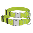 Barksi Active Нашийник для собак зі світловідбиттям і металевою пряжкою салатовий, розмір XS - 1