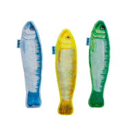 Barksi Іграшка для котів рибки-сардини з котячою м'ятою та дзвіночком, 3 шт,  16,5 см