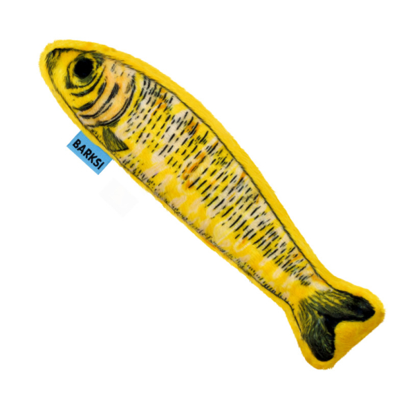 Barksi Іграшка для котів рибки-шпроти з котячою м'ятою та дзвіночком, 3 шт, 16,5 см - 4