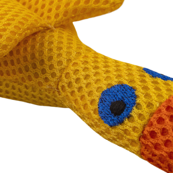 Barksi Іграшка для собак качка з пищалкою жовта, 21 х 14 см - 3