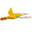 Barksi Іграшка для собак качка з пищалкою жовта, 21 х 14 см - 4