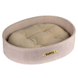 Barksi Лежак для котів і собак овальний бежевий, XS