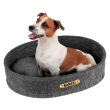 Barksi Лежак для котів і собак овальний сірий, XS - 1