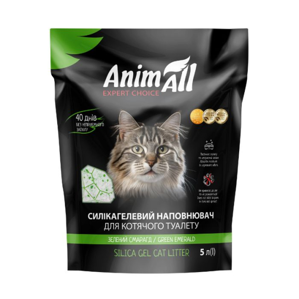 AnimAll "Зелений смарагд" Наповнювач силікагелевий 5 л - 1