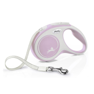Flexi New Comfort S Повідець-рулетка для собак до 15 кг, стрічка, 5 м, бузкова
