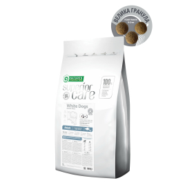 Nature's Protection Superior Care White Dogs Grain Free White Fish Adult Large Breeds Сухий беззерновий корм для дорослих собак великих порід з білою рибою, 17 кг