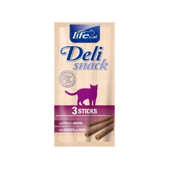 LifeCat Sticks Deli Snack Палички з качкою і куркою для котів 15 г