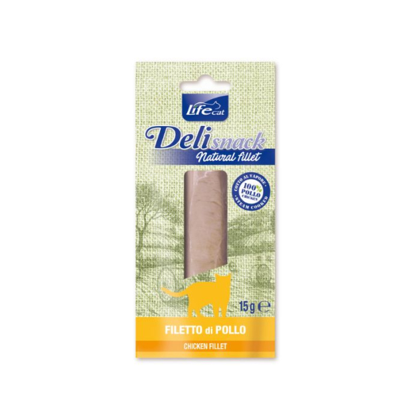 LifeCat Deli Snack Свіже філе курки для котів 15 г