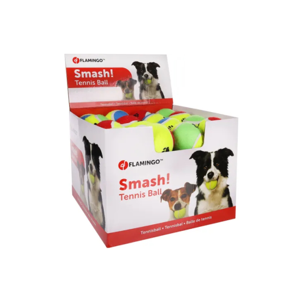 Flamingo Tennis Ball Іграшка для собак тенісний м’ячик, гума, 6 см - 1