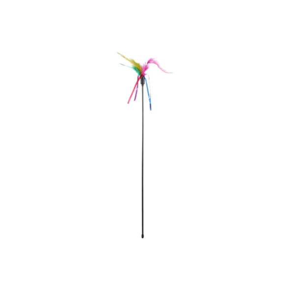 Flamingo Teaser Feathers Іграшка для котів вудка-дражнилка, 47 см
