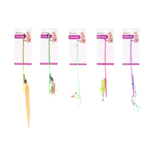 Flamingo Fishing-Rod Іграшка для котів вудочка-дражнилка, в асортименті - 1