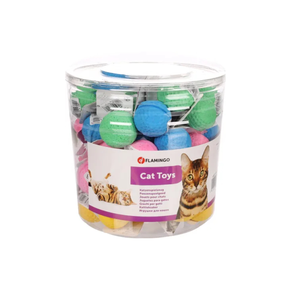 Flamingo BALL SPUNGY Іграшка для котів спонж м'яч поролоновий, 4 см - 2