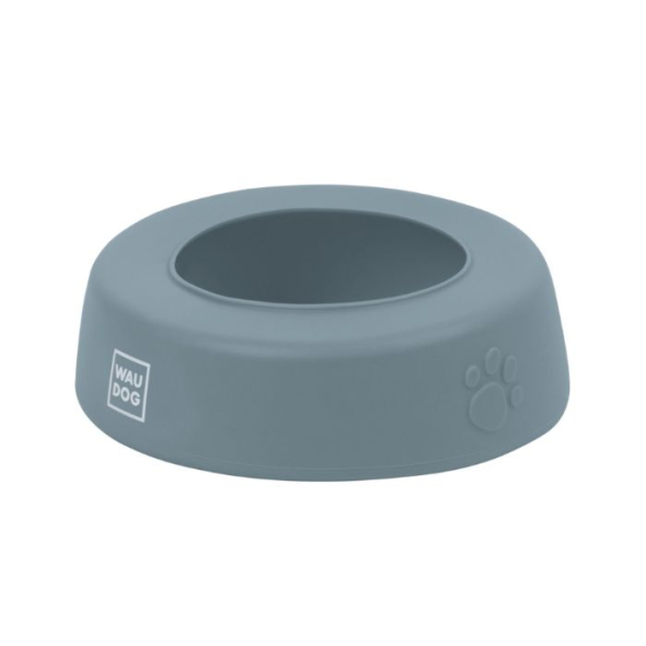 WAUDOG Silicone Миска-непроливайка для котів і собак сіра, 750 мл