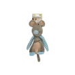 Flamingo Shabby Chic Mouse М'яка іграшка для собак мишка з пищалкою, 25 см - 1