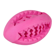 Flamingo Foam Dina Rugby Іграшка для собак м’ячик регбі рожевий, 13 см