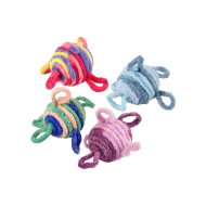 Flamingo Woolen Balls Набір іграшок для котів 2 м’ячика із дзвіночками,  в асортименті