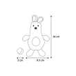 Flamingo Natural Fun Rabbit М'яка іграшка для котів кролик з котячою м'ятою, 14 см - 5