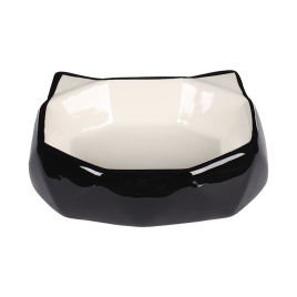 Flamingo Cat Kubo Керамічна миска для котів чорна, 180 мл