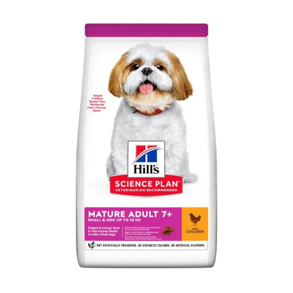 Hill’s Science Plan Mature Adult 7+ Small&amp;Mini Сухий корм для зрілих малих і мініатюрних собак від 7 років з куркою 1,5 кг