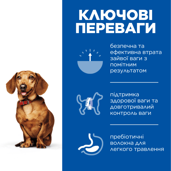 Hill’s Science Plan Adult Perfect Weight Small&amp;Mini Сухий корм для підтримки ваги дорослих малих та мінатюрних собак з куркою 1,5 кг - 1