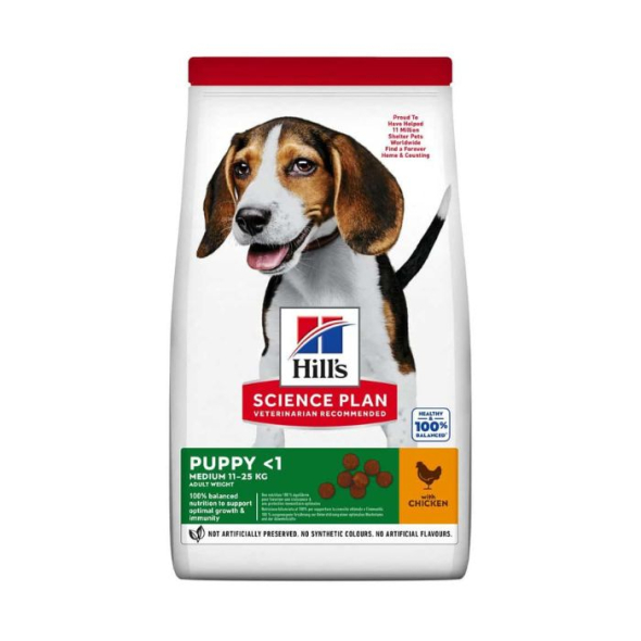 Hill’s Science Plan Puppy Medium Сухий корм для цуценят середніх порід з куркою 2,5 кг