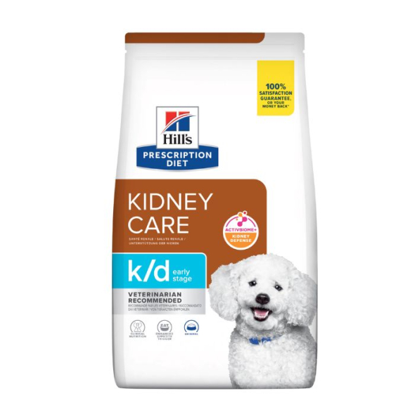 Hill's Prescription Diet k/d Kidney Care Early Stage Сухий лікувальний корм з куркою для собак для підтримання функції нирок на ранній стадії захворювання 1,5 кг