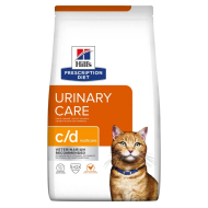 Hill's Prescription Diet c/d Multicare Urinary Care Сухий лікувальний корм з куркою для котів при сечокам'яній хворобі 1,5 кг
