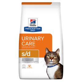 Hill's Prescription Diet s/d Urinary Care Сухий лікувальний корм з куркою для котів для розчинення струвітних каменів 3 кг
