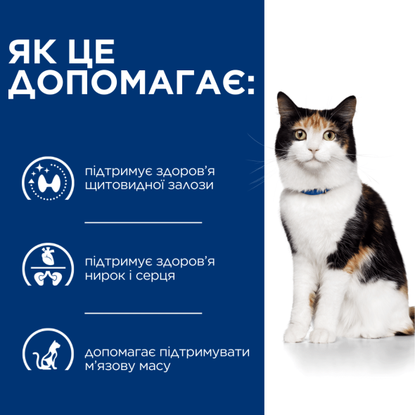 Hill's Prescription Diet y/d Thyroid Care Сухий лікувальний корм для котів для підтримки здоров’я щитоподібної залози при гіпертиреозі 3 кг - 3