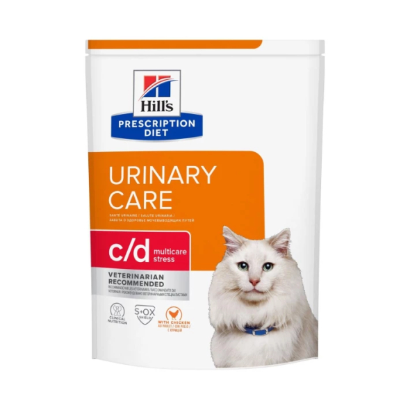 Hill's Prescription Diet c/d Multicare Stress Urinary Сухий лікувальний корм з куркою для кішок при стресових захворюваннях сечовидільної системи 400 г