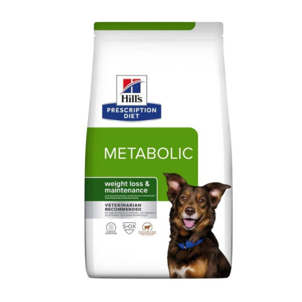 Hill's Prescription Diet Metabolic Сухий лікувальний корм для собак з ягням і рисом для зниження, нормалізації та контроля ваги 1,5 кг